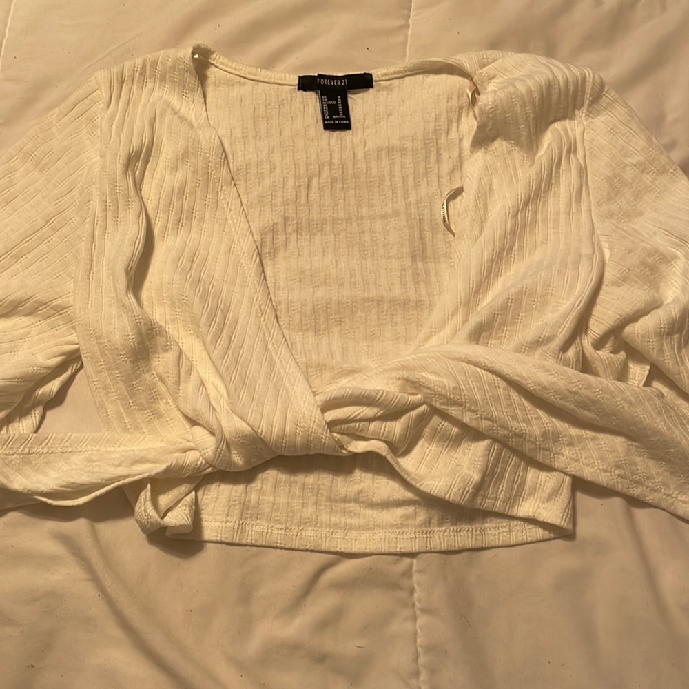 Tie front shrug